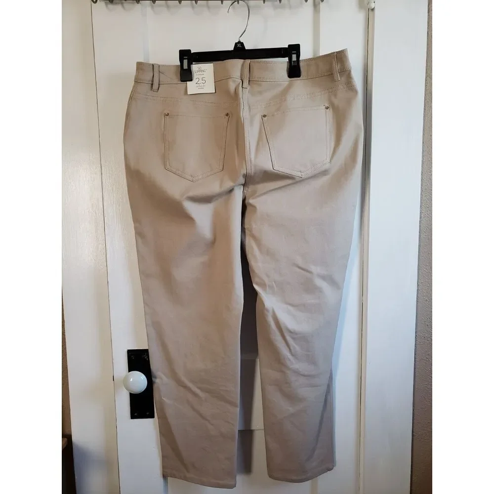 NWT‎ so slimming by CHICO'S WOMEN SZ 2.5 Tummy Panel construction Ankle PANTS